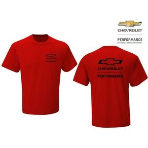 GM Chevrolet Chevy Performance Men's Official Licensed Logo Tee T-Shirt - Red